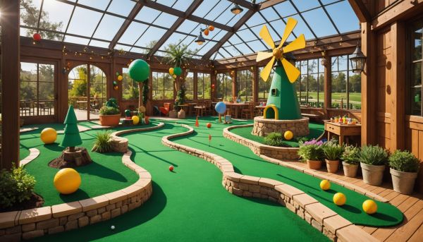 Mini golf ludique animations fete anniversaire