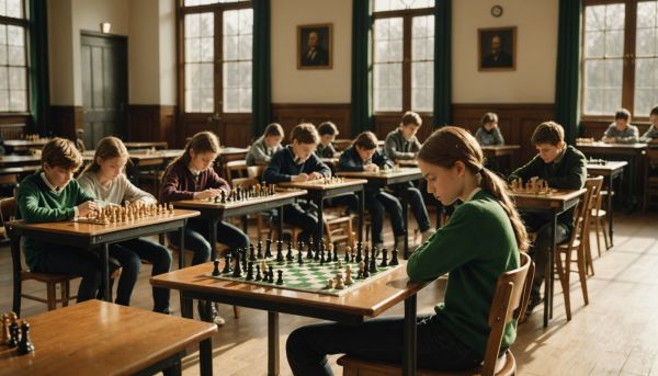 Tournois echecs ecole initiation tactique