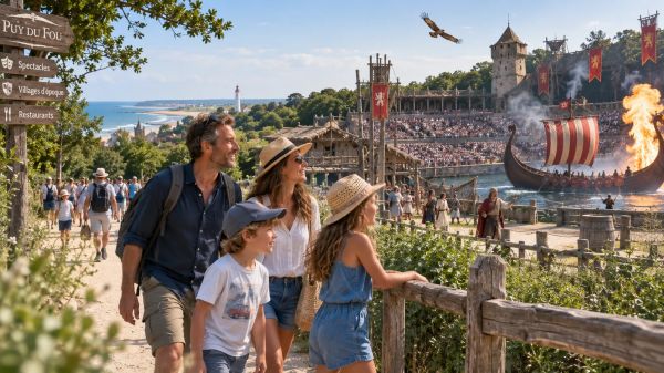 Vendée littoral Puy du Fou : des vacances en famille mêlant histoire et attractions